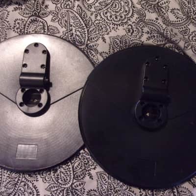 Lot of TWO Rock Band Electronic eDrums 12" Single Zone Crash / Ride Cymbal Pads 1/4" input MINT fits Alesis & Ion  NO Mount or Pole image 2
