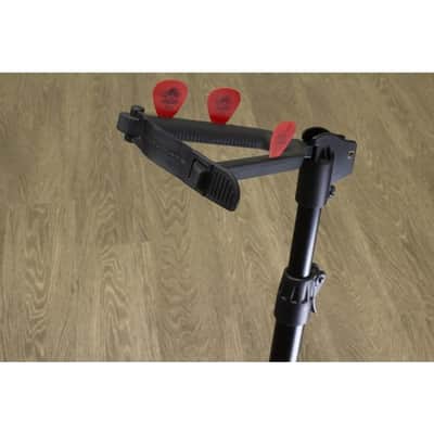 Ultimate Support GS-100+ Height Adjustable, Hanging Style Guitar Stand with Push-Button Leg Locking Mechanism image 4