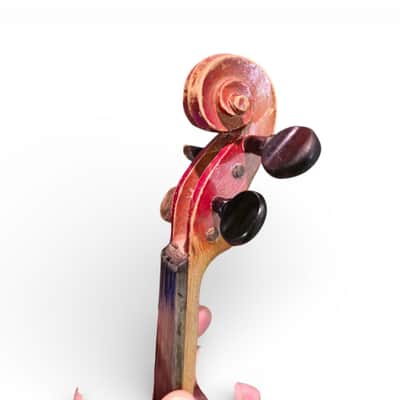 Vintage 1975 Soviet Student Violin 1/8 Moscow Cold War Era with 3 Old Bows & Original Cloth Bag imagen 10