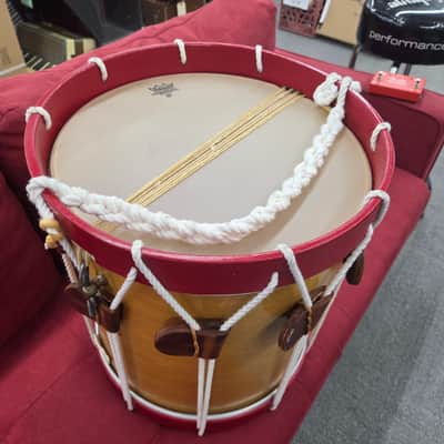 Florance Drum Company Rope Tuned Field Snare 15x15 - Natural/Red image 7