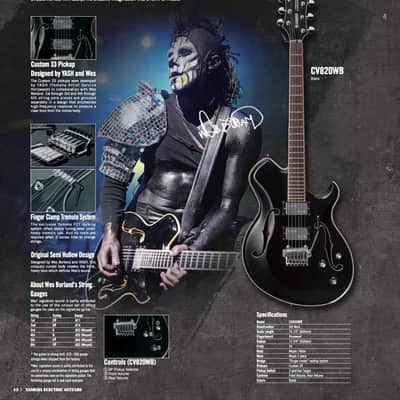 RARE MIJ Yamaha Wes Borland CV820WB w/ Mono Vertigo Bag 2008 Limp