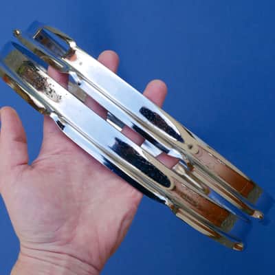 Slingerland Stick Saver Snare Hoops Pair 14" 10 Holes 70s COS image 7