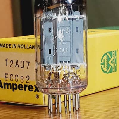 Amperex ECC82/12AU7 Foil "D" getter Heerlen MaxiPreAmp2/TV7 Tested (1)tube lot image 1