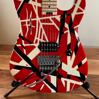 EVH Striped Series Electric Guitar 2013 - Present - Red/Black/White image 3