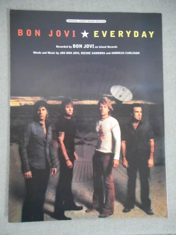Warner Bros. Bon Jovi "Everday" Sheet Music image 1