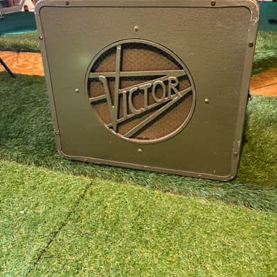 Vintage RCA Victor 12” Speaker and Cabinet - Metal image 1