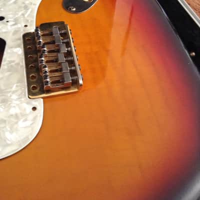 Custom Strat Body custom made 1996 Sunburst with Gold Hardware image 2