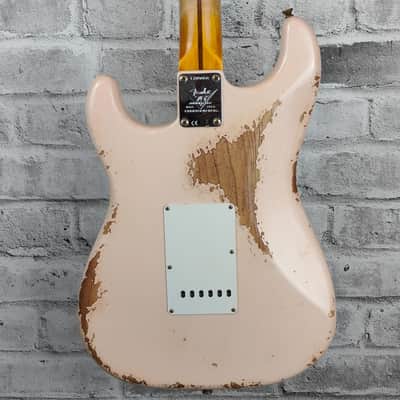 Fender Custom Shop Limited Edition '54 HS Stratocaster Heavy Relic, Super Super Faded Aged Shell Pink image 6