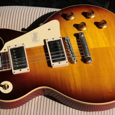 7.7 lbs! 2018 Gibson 1958 Les Paul Historic Reissue! R8 58 Dark Bourbon Fade Custom Shop TH Specs image 17