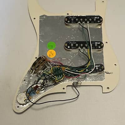 2004 USA Fender American 50th Anniversary Deluxe Stratocaster Cream S1 Switch Loaded Pickguard SC1 Pickups 11 Screw 1 Ply image 12