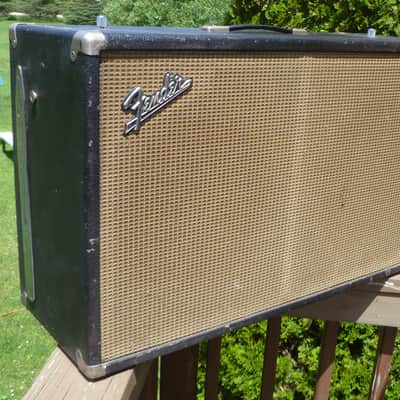 1966 Fender Bandmaster Loaded Speaker Cabinet - 2x12 / Blackface image 20