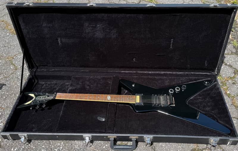 2009 Dean Dimebag Darrell Signature Shadow ML W/OHSC Black Dime Pantera image 1