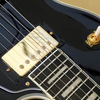 Epiphone 2020 Les Paul Custom - Ebony with Epiphone Premium Gig Bag image 8