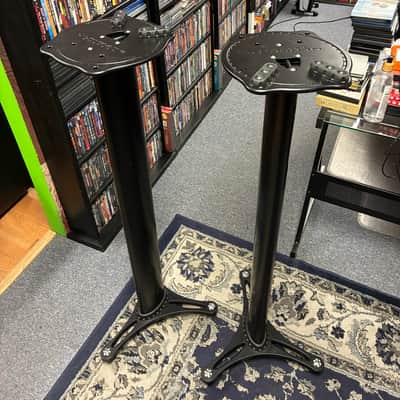 Ultimate Support MS90/45B Monitor Stands (Pair) 2010s - Black image 1