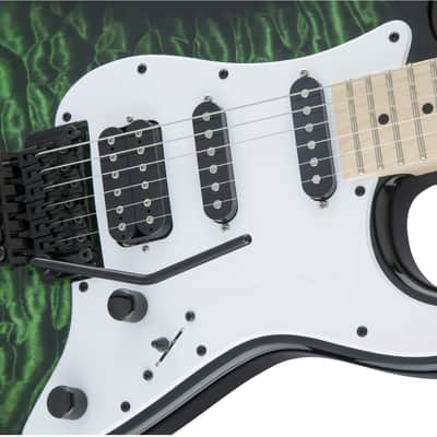 Jackson X Series Signature Adrian Smith SDXQM Electric Guitar, Maple Fingerboard (Transparent Green) image 5