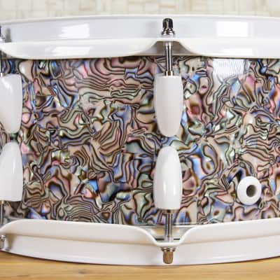 Click Custom 10ply Maple 6x12 Snare Drum Pacific Abalone Pearl image 3
