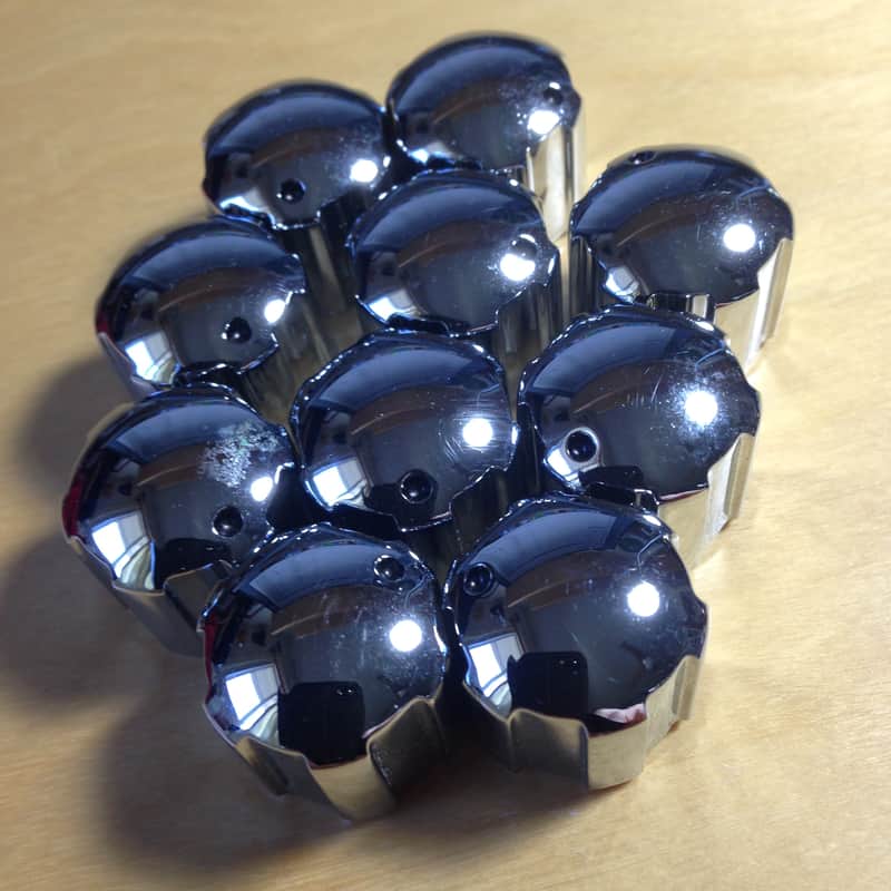 Line 6 Amp Knobs Silver Chrome for Spider III / IV amps - Original amp parts image 1
