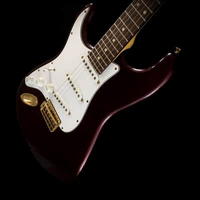 LEFTY! Custom Vintage Relic NOS Red Metallic ST72 Reverse Gold Hardware Gibson Conversion 24.75” Scale HSC image 16
