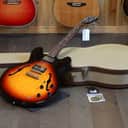 2016 Gibson Memphis ES-335 Studio Semi-Hollow Electric Guitar Sunburst + HSC