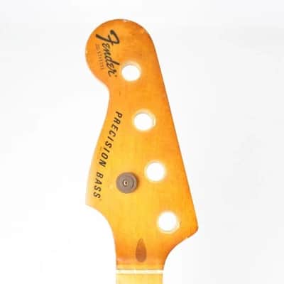 1977 Vintage Fender Precision Bass Lefty Maple 4-Bolt NECK Left-Handed 1970s USA PBass4-Bolt Neck image 9