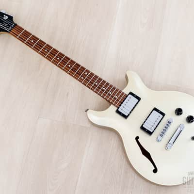 2001 Hamer USA Artist Semi-Hollow Guitar Silver Sparkle w/ Seymour Duncan '59 SH-1, Case image 11