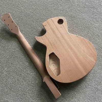 Custom Tiger Maple Top Guitar Mahogany Body and Neck, Rosewood Fingerboard Fretboard Set image 15