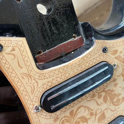 N/A Brand unbranded loaded fender squier Stratocaster Strat body project - Rail pickups Black image 14
