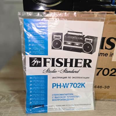 Fisher PH-W702K Rare Vintage Cassete Deck Boombox Japan Warranty Never Used 1988 image 21