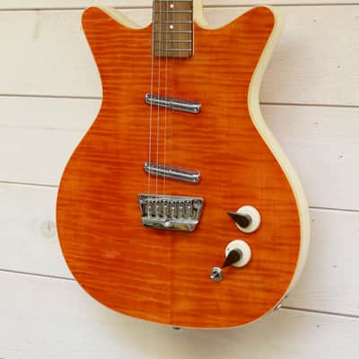 Danelectro 59 Divine 2020 - Flame Maple Orange image 4