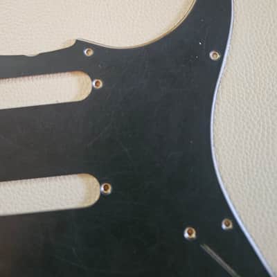 Fender Stratocaster Aged Relic 3 ply Pickguard Black 62 59-62 image 2