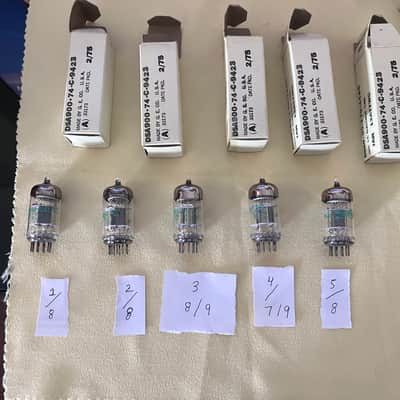 Jan General electric Jan GE 12AT7WC Preamp tubes 1975 image 3