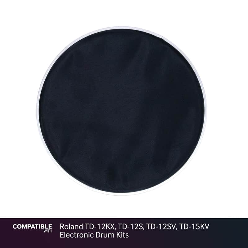 Black 10" Mesh Drum Head for Roland TD-12KX, TD-12S, TD-12SV, TD-15KV Electronic