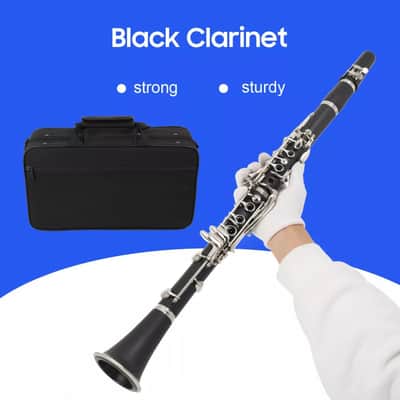 NEW Student Clarinet with Case Concert Band Bb Ebonite Silver Plate image 4