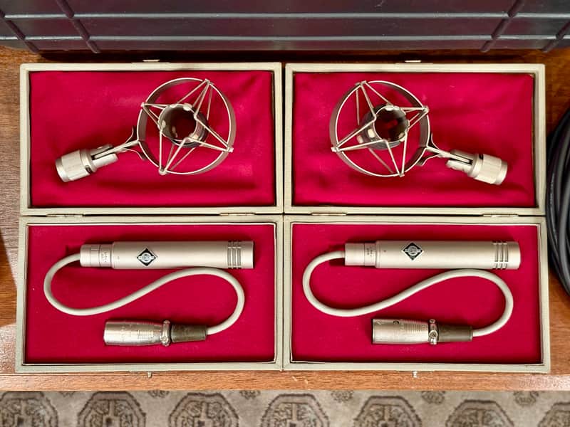 Neumann U64 Matched Stereo Pair 1960s. Perfect Sequential SN U 64. Like KM64 KM84 image 1