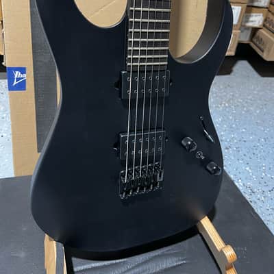 Ibanez RGRTB621 Iron Label Electric Guitar - Black Flat image 2