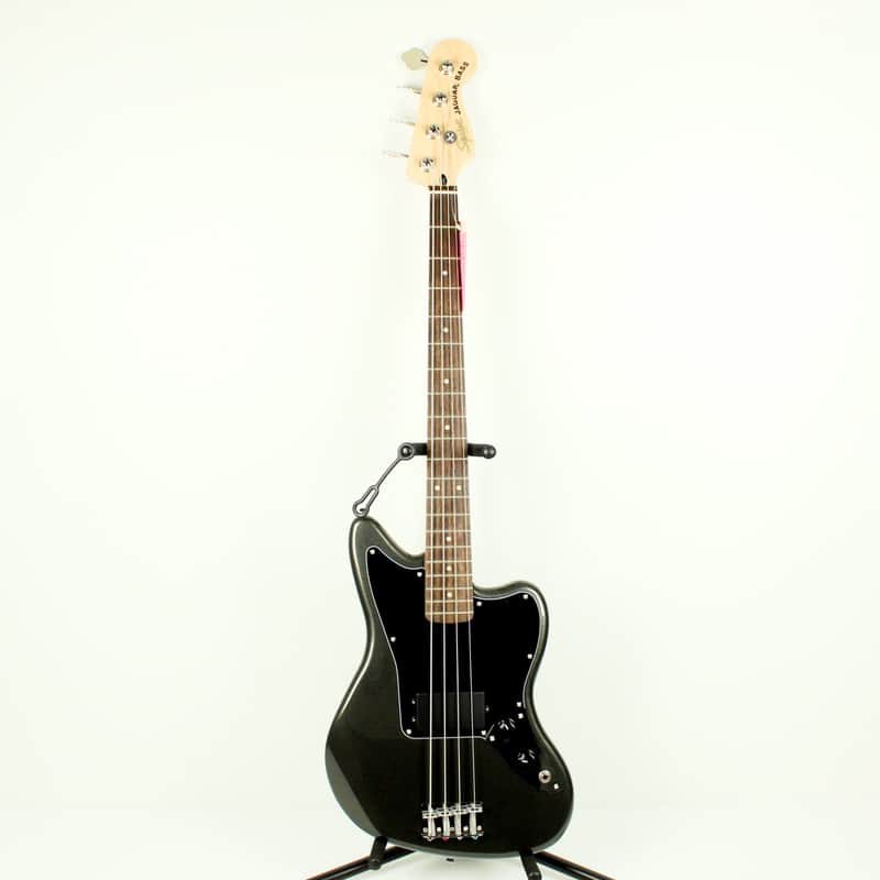 Fender Affinity Series Jaguar H Bass Guitar, Charcoal Frost Metallic (USED) image 1