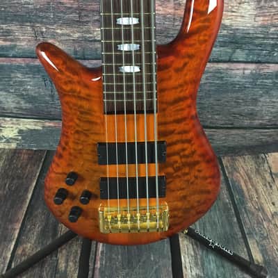Spector Euro6 LX Ultra Amberburst with hard shell case image 4