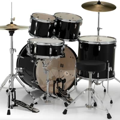 Pearl Roadshow 5-Piece Shell Pack - 22" Bass Drum JET BLACK image 4