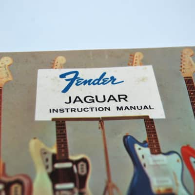 Fender Jaguar Instruction Manual Hang Tag Case Candy 1963-1965 image 2