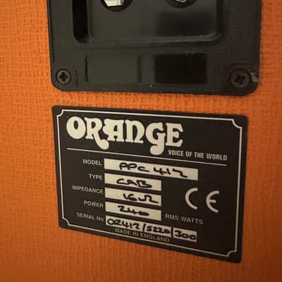 Orange PPC412 240-Watt 4x12" Guitar Cabinet 2001 - Built In England image 2