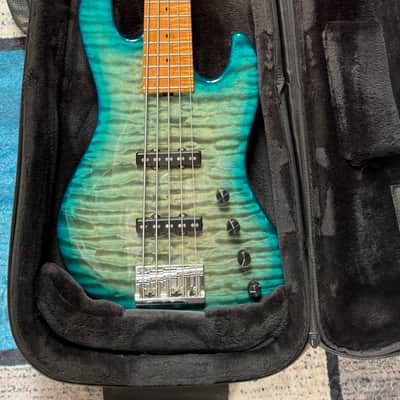 Sadowsky 21-fret Standard Masterbuilt Limited 2020 No.4/30 2020 - Whale Blue Burst Transparent High Polish Burst image 2