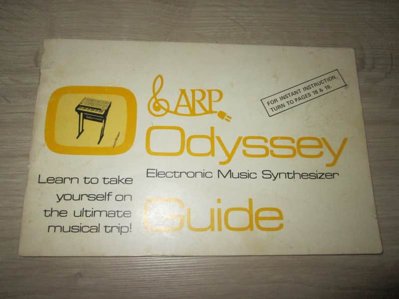 ARP Odyssey Original Manual -1975- Original Vintage Synthesizer Guide / Brochure image 1