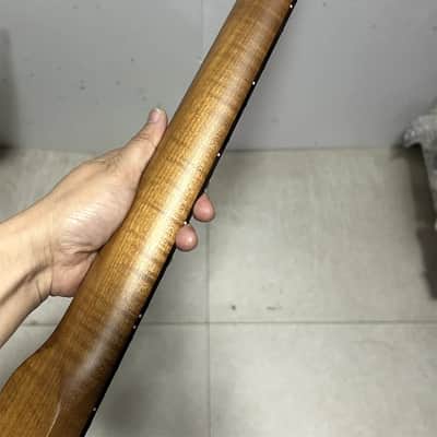 24inch short scale 22 fret Roasted flame Maple guitar neck part ROSEWOOD image 5