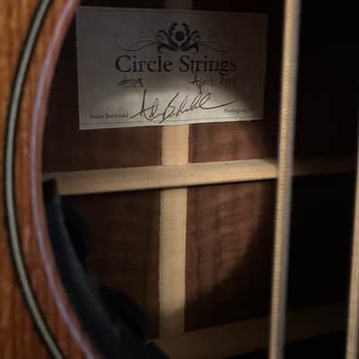 Circle Strings Acoustic Guitar 10-String Walnut and Sinker Redwood Rare Custom image 10