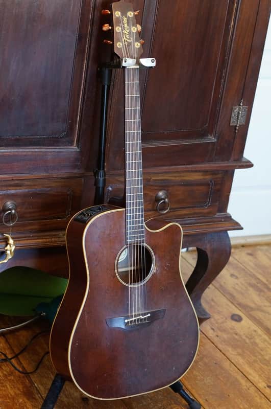 TAKAMINE en10c (an) japan pro natural series solid cedar acoustic guitar image 1