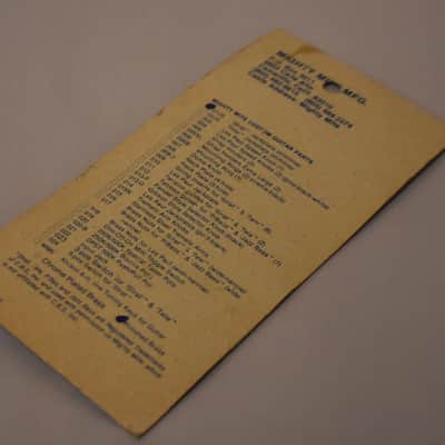 1980s Mighty Mite USA Input Jack Plate Gold Sealed NOS image 4