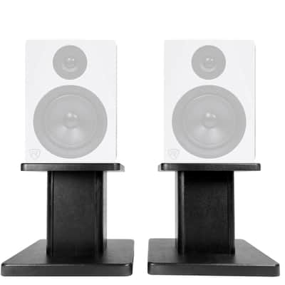 Rockville 8” Black Studio Monitor Speaker Stands For Rockville APM6W