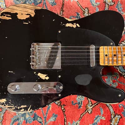 Fender Custom Shop '50 LTD Heavy Relic Double Esquire 2024 Black image 4