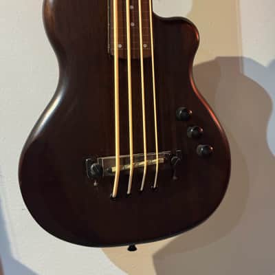 Gold Tone ME-Bass/FL Micro 23" Scale Fretless Electric Bass 2010s - Natural image 1