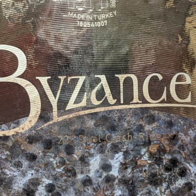 Meinl 22" Byzance Dual Crash/Ride 2015 - Present - Unlathed Bow/ Lathed Edge image 4